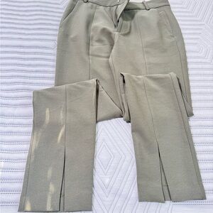Zara sage green office attire pants